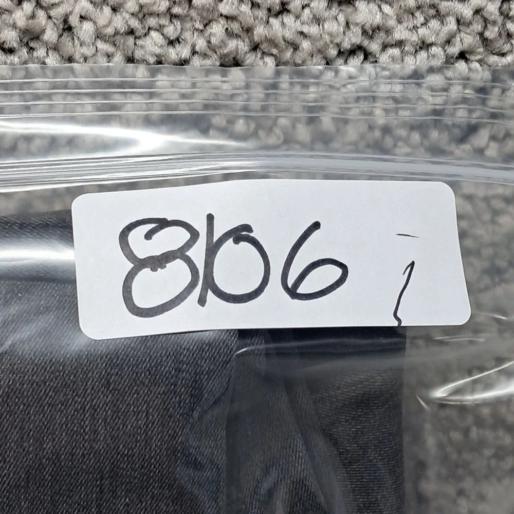 Perry Ellis Portfolio Mens 40x29 Gray Pleated Cuffed Dress Pants Trousers 8106